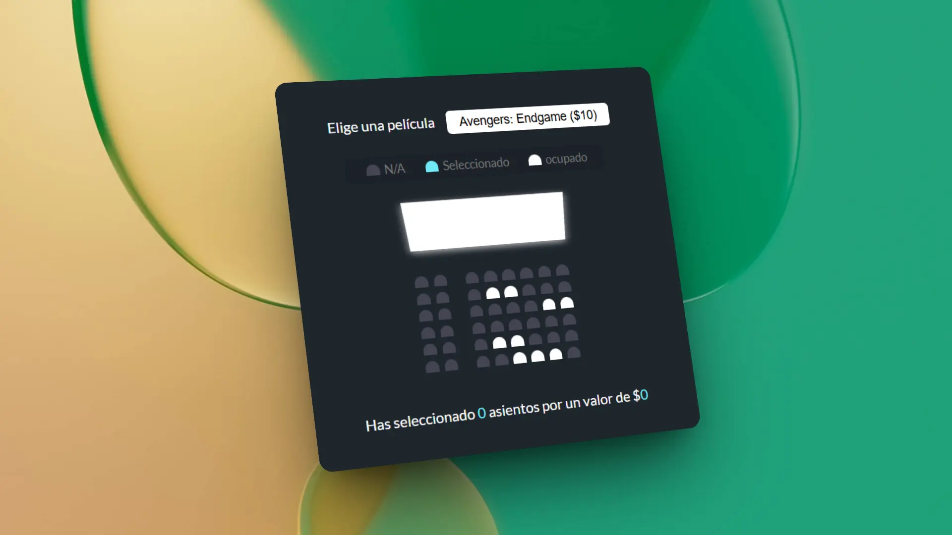 Reserva de asientos cine